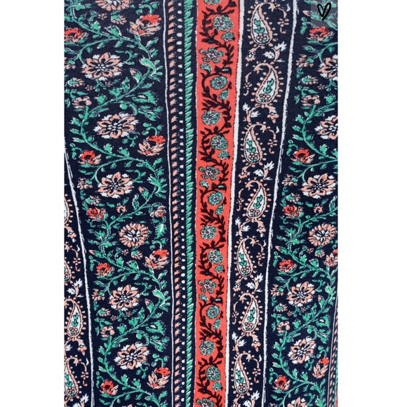 THE SKY NAVY BLUE PRINT MIDI DRESS - Picture 5 of 6